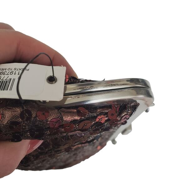 Unlisted | Pleats to Meet You Star Sequin Clutch Small Handbag - Picture 9 of 14